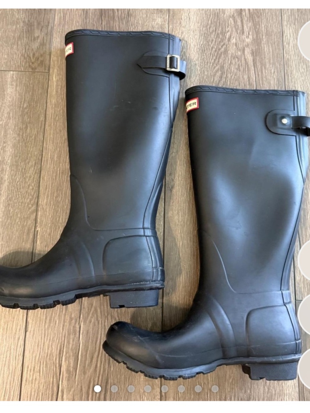 Hunter Tall Matte Black Waterproof Rain Boots